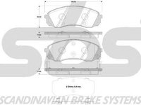 Placute frana HYUNDAI H-1 Travel TQ SBS 1501223433