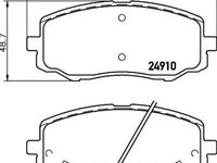 Placute frana HYUNDAI i20 GB TEXTAR 2491001