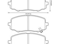 Placute frana HYUNDAI i20 PB PBT JURID 572609J