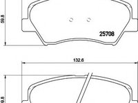 Placute frana HYUNDAI i30 cupe (2013 - 2016) Textar 2570801