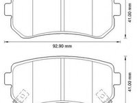 Placute frana HYUNDAI i30 CW (FD) (2007 - 2012) JURID 572590JC