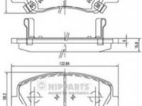 Placute frana HYUNDAI i30 CW GD NIPPARTS N3600550