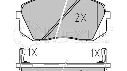 Placute frana HYUNDAI i30 FD MEYLE 0252450116