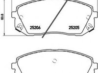 Placute frana HYUNDAI i40 CW (VF) (2011 - 2016) BREMBO P 30 056