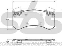 Placute frana HYUNDAI ix35 LM EL ELH SBS 15012247108