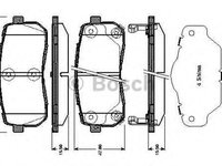 Placute frana HYUNDAI ix55 (2006 - 2016) MTR 12160855