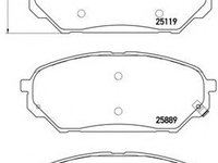 Placute frana HYUNDAI ix55 (2006 - 2016) QWP WBP1177