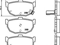 Placute frana HYUNDAI LANTRA I J-1 HELLA 8DB355006411