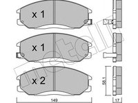 Placute frana HYUNDAI SANTA F I SM METELLI 2203640