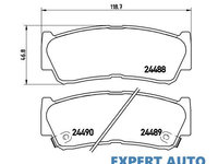 Placute frana Hyundai SANTA FE II (CM) 2005-2016 #3 05P1417