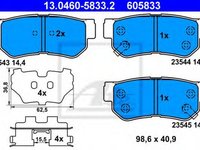 Placute frana HYUNDAI SONATA IV EF ATE 13046058332