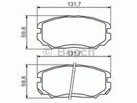 Placute frana HYUNDAI SONATA V NF BOSCH 0986494374