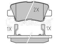 Placute frana HYUNDAI SONATA V NF MEYLE 0252493415W