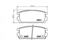 Placute frana Hyundai TERRACAN (HP) 2001-2006 #2 087702