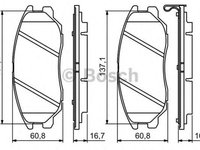 Placute frana HYUNDAI TERRACAN HP BOSCH 0986494347