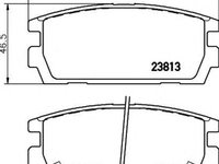 Placute frana HYUNDAI TERRACAN HP HELLA 8DB355011841