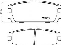 Placute frana HYUNDAI TERRACAN HP TEXTAR 2381301