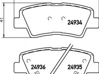 Placute frana HYUNDAI TUCSON JM TEXTAR 2493401