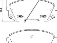 Placute frana HYUNDAI TUCSON (TLE) (2015 - 2016) MTR 12160822