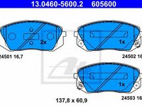 Placute frana HYUNDAI TUCSON TLE ATE 13046056002