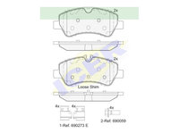 Placute frana ICER IE142116, Spate