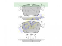 Placute frana ICER IE182166-203, Fata