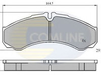 Placute frana IVECO DAILY II autobasculanta (1989 - 1999) COMLINE CBP0931