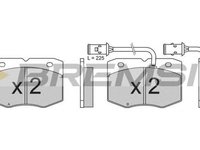 Placute frana IVECO DAILY II caroserie inchisa combi BREMSI BP2609