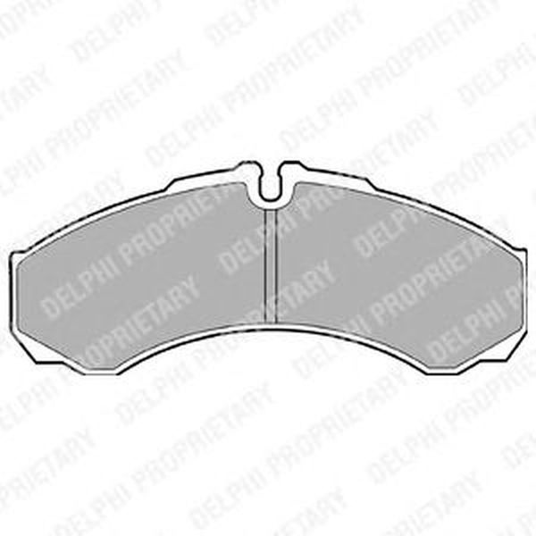 Placute frana IVECO DAILY II platou sasiu DELPHI LP1616