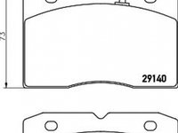 Placute frana IVECO DAILY II platou sasiu TEXTAR 2914001