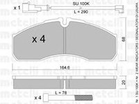 Placute frana IVECO DAILY III caroserie inchisa combi METELLI 2205780K