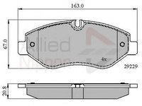 Placute frana IVECO DAILY IV autobasculanta COMLINE ADB01616