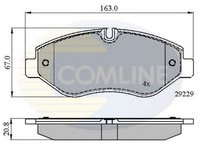 Placute frana IVECO DAILY IV bus COMLINE CBP01616