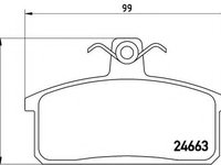 Placute frana IVECO MASSIF Station Wagon (2008 - 2011) BREMBO P 79 007