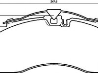 Placute frana IVECO Tector (2012 - 2016) Textar 2927801