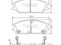 Placute frana J3600539 NIPPARTS pentru Hyundai Elantra Hyundai Lantra Hyundai Avante Hyundai Accent Hyundai Verna Hyundai Click Hyundai Getz Hyundai Tb