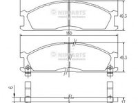 Placute frana J3601037 NIPPARTS pentru Nissan Np300 Nissan Caravan Nissan Urvan Nissan Pathfinder Nissan Terrano Nissan Vanette Nissan Nomad Nissan Navara Nissan Pick Nissan Trade Nissan D Nissan Frontier Nissan Hardbody