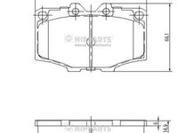 Placute frana J3602036 NIPPARTS pentru Toyota Land Toyota Hilux Toyota Tacoma Toyota 4 Toyota Surf Toyota Bandeirante Toyota Pickup Iveco Daily