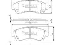Placute frana J3603054 NIPPARTS pentru Mazda B-serie Mazda Proceeddrifter