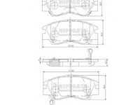 Placute frana J3605027 NIPPARTS pentru Mitsubishi Montero Mitsubishi Pajero Mitsubishi Pajeroshogun Mitsubishi Delica Mitsubishi L Mitsubishi L300 Mitsubishi Coltrodeo Mitsubishi Mighty Mitsubishi Triton Mitsubishi Chariot Mitsubishi Nimbus Mitsubishi