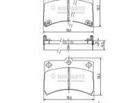 Placute frana J3606020 NIPPARTS