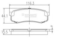 Placute frana J3612010 NIPPARTS pentru Toyota Land Toyota Fj Mitsubishi Montero Mitsubishi Pajero Mitsubishi Pajeroshogun Mitsubishi Shogun Toyota Hilux Toyota Tacoma