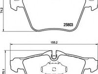 Placute frana JAGUAR F-TYPE Cabriolet (QQ6_) (2012 - 2016) BREMBO P 36 028