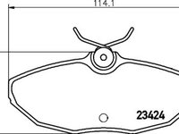 Placute frana Jaguar S-Type (Ccx), Xj (N3, X350, X358), Lincoln Ls SRLine parte montare : Punte spate