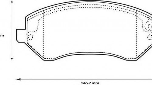 Placute frana JEEP CHEROKEE KJ JURID 573118J