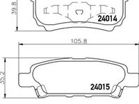 Placute frana JEEP PATRIOT MK74 TEXTAR 2401401