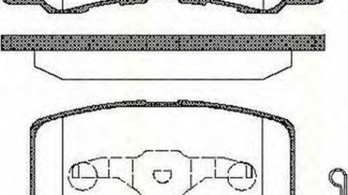 Placute frana JEEP PATRIOT MK74 TRISCAN 81104