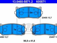 Placute frana KIA CARENS I FC ATE 13046058712