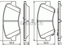 Placute frana KIA CARENS IV (2013 - 2016) Bosch 0 986 495 343