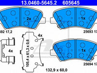 Placute frana KIA CEE'D (JD) (2012 - 2016) ATE 13.0460-5645.2